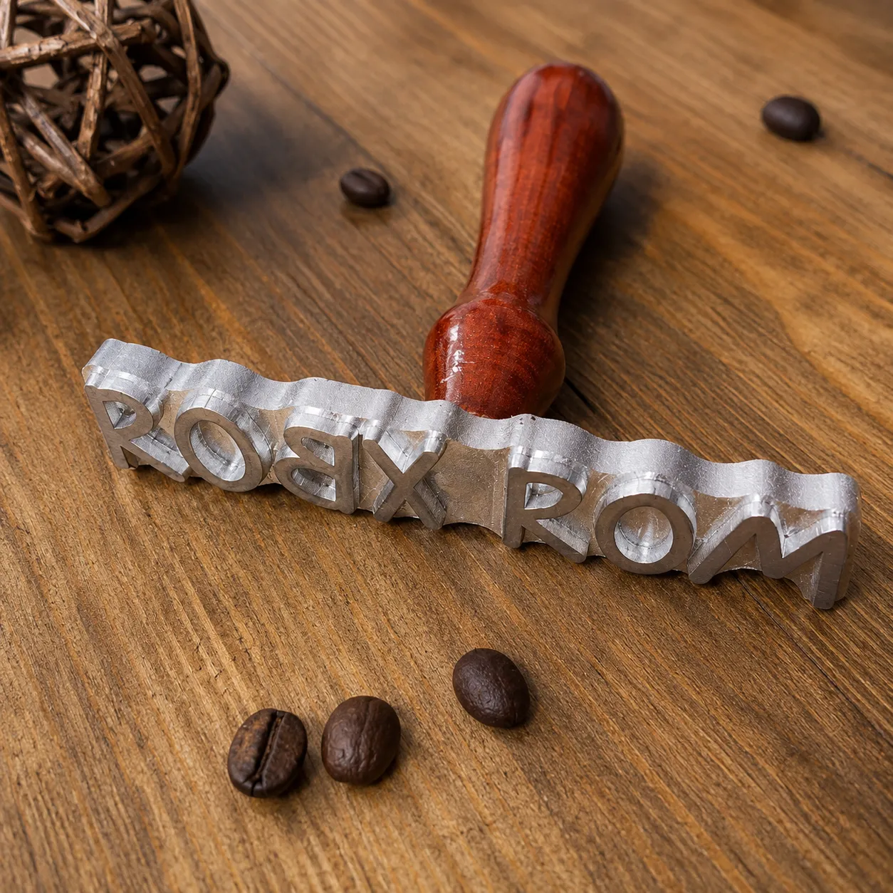 Круглое клише на паяльнике