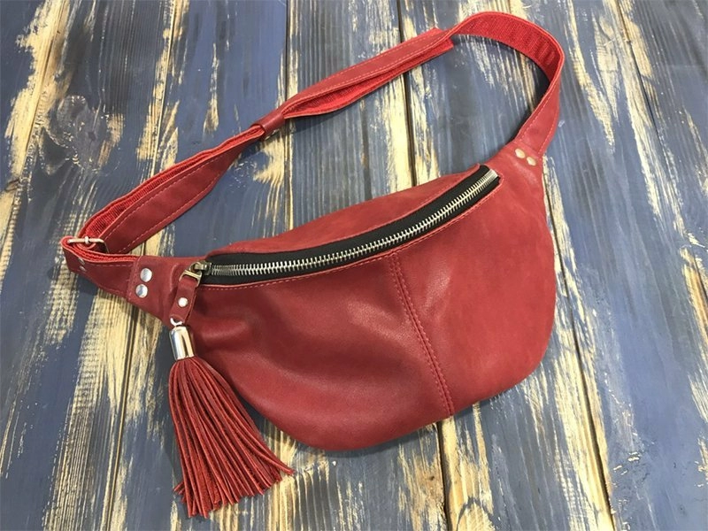 Ультрамодная сумка на пояс из натуральной кожи Ультрамодная сумка на пояс из натуральной кожи