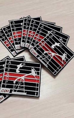 Машинная вышивка шевронов Машинная вышивка шевронов