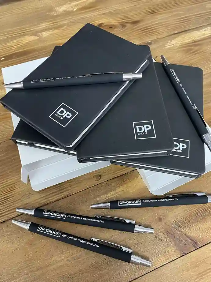 Ежедневник и ручка с лазерной гравировкой