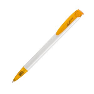 Ручка шариковая JONA T, цвет «белый с оранжевым»