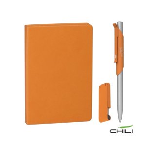 Подарочный набор Сан-ремо, покрытие soft touch, цвет «оранжевый»