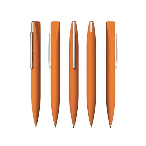 Ручка шариковая Callisto с флеш-картой на 16Gb, покрытие soft touch, цвет «оранжевый»