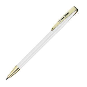 Ручка шариковая COBRA MMG, цвет «белый, золотистый»