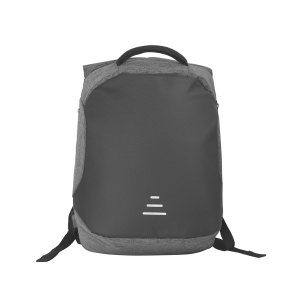 Рюкзак Holiday с USB разъемом и защитой от кражи, цвет серый с черным, арт. 6052 - 1