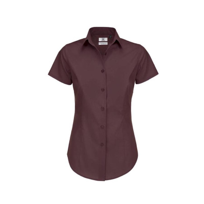Рубашка женская с коротким рукавом Black Tie SSL, women, цвет «бордовый»