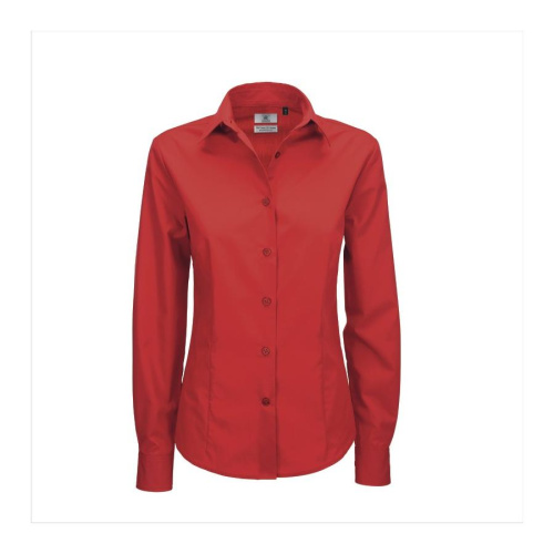 Рубашка женская с длинным рукавом Smart LSL, women, цвет «темно-красный»