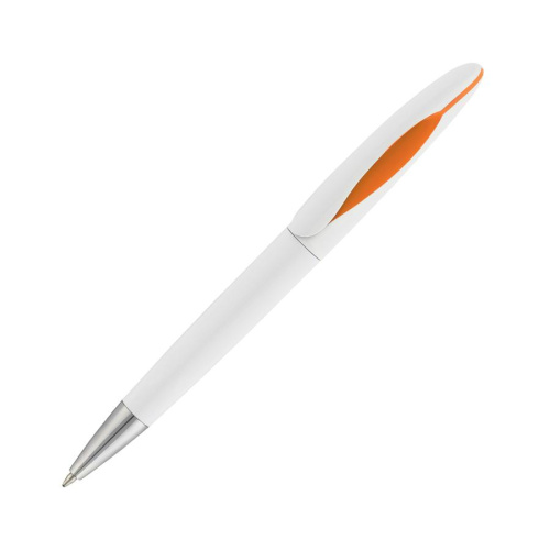 Ручка шариковая Sophie, цвет белый с оранжевым - 1