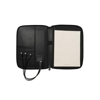 Папка А5 с зарядным устройством 8000 mAh, цвет «черный»