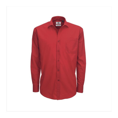 Рубашка мужская с длинным рукавом Smart LSL, men, цвет «темно-красный»