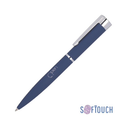 Ручка шариковая Alice, покрытие soft touch, цвет «темно-синий»