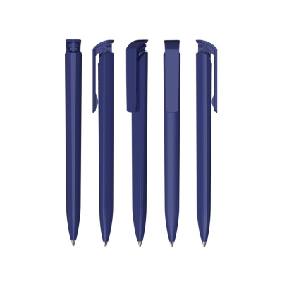 Ручка шариковая TRIAS SOFTTOUCH, цвет темно-синий-1